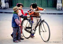 Riding bicycle picture 2